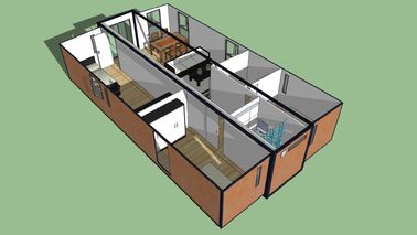 Fast Moving Luxury Container House , Economic Affordable Modern Prefab Homes