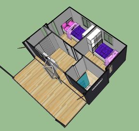 Wind-Resistant Living 20ft Container House With Foldable Mobile Home
