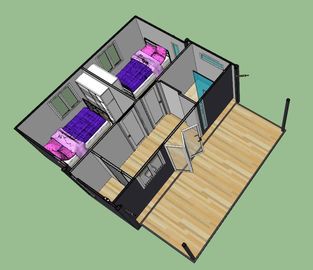 Anti Deformation Luxury Container House With Prefabricated Homes Container