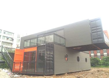 Residential Custom Container House / Two Story Prefab Homes With French Granny Tube