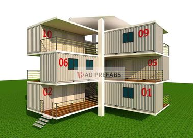 Multi Function Stacked Container House , 40 Ft Mobile Home For Office