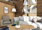 Loft Mirror Modern Prefabricated Modular Homes With Four Piece Suit Bedding