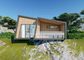 Gray Wood Luxury Prefab House Kits / Duplex Modular Homes With Bathroom