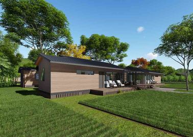 Elegant Prefabricated Wooden Homes , Fireproof Modular Wooden House