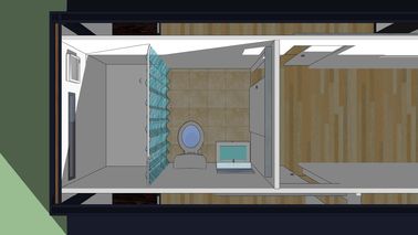 Fireproof Expandable Container House Customized 2 Bedroom Prefabricated Homes