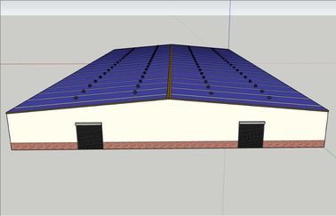 Anti Seismic Prefab Storage Buildings , Warehouse Steel Storage Sheds