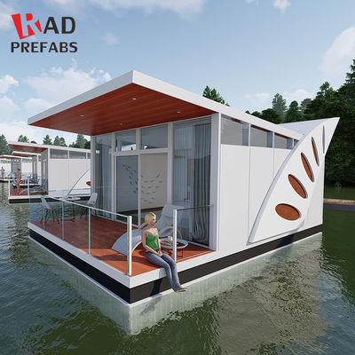 RAD modular luxury airbnb prefabricated island hotel style prefab floating chalet house